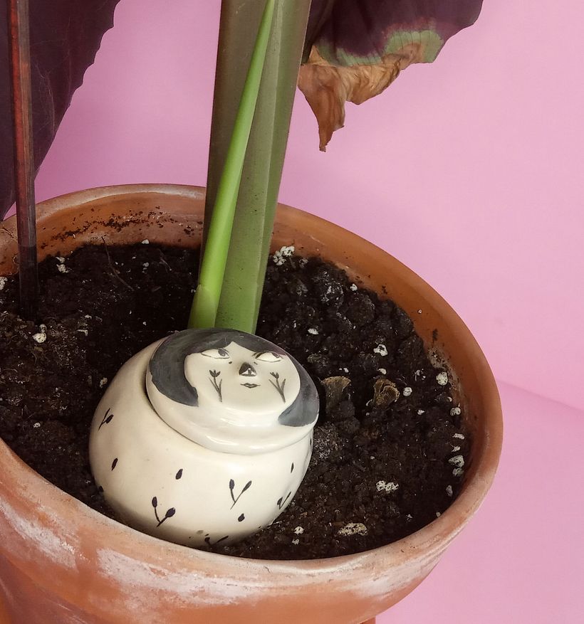 Eine der Babyflaschen