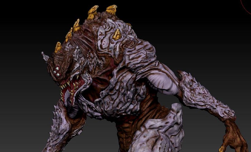 Close-up Z-Brush Render