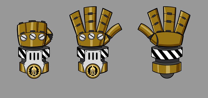 Concept art "guante de poder"