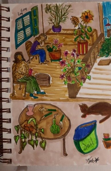 My Balcony Flower Garden.    Final project