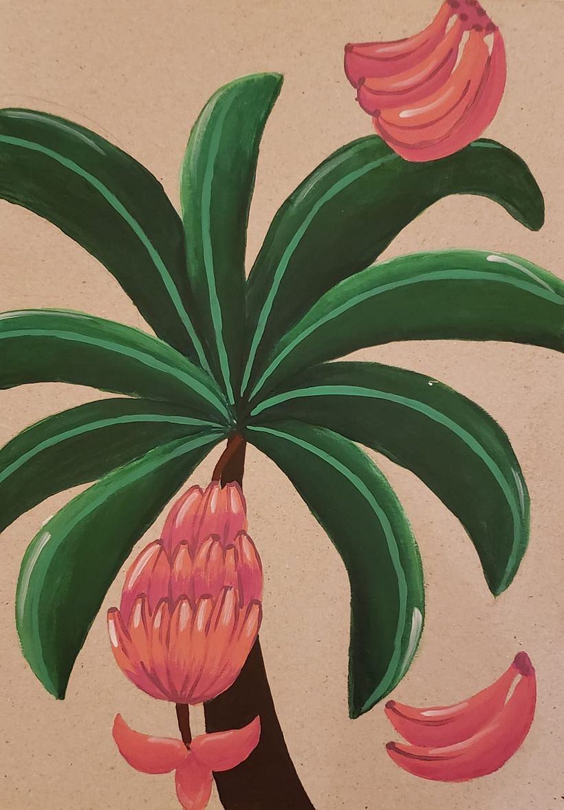 My project for course: Acrylic Painting: Create Colorful Tropical Art 3