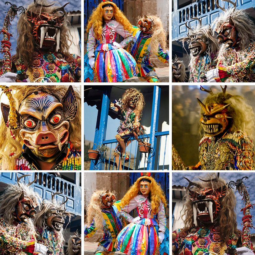 Saqras de la fiesta de la Mamacha Carmen, Paucartambo - Cusco - Perú