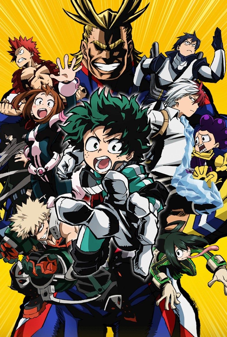 Izuku Midoriya feauturing some of the supporting characters