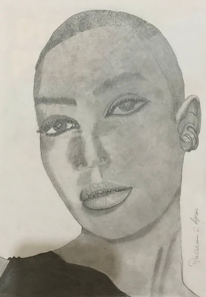 Meu projeto do curso: Retrato realista com lápis grafite 3