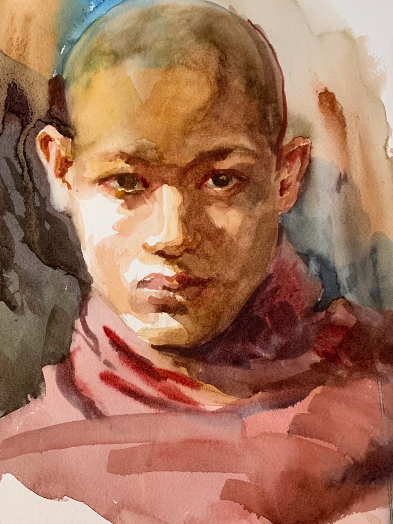 Recent portraits in watercolor! 8