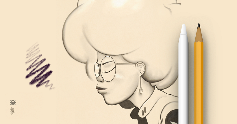 Download a free set of brushes to draw lines in Procreate.