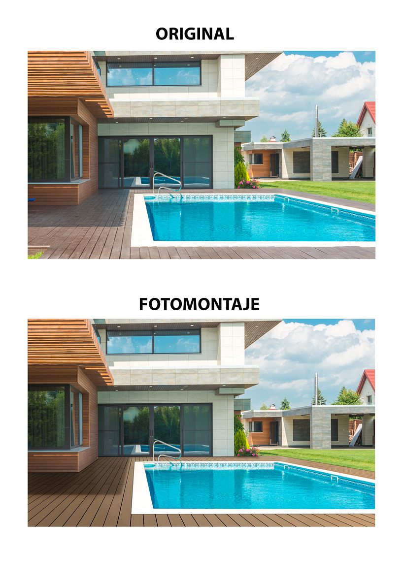 fotomontaje suelo