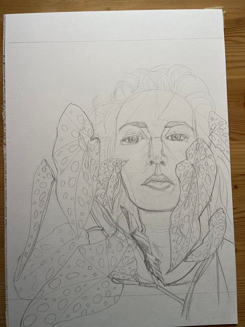 My project for course: Artistic Oil Portraiture on Paper 2