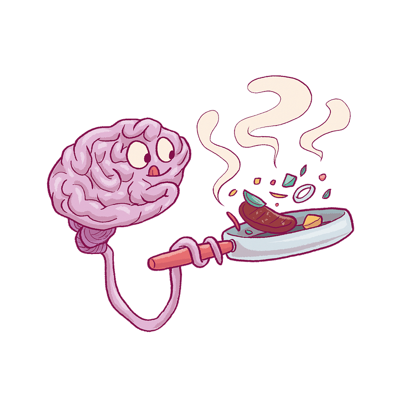 Ilustração para o livro - Comida para o cérebro