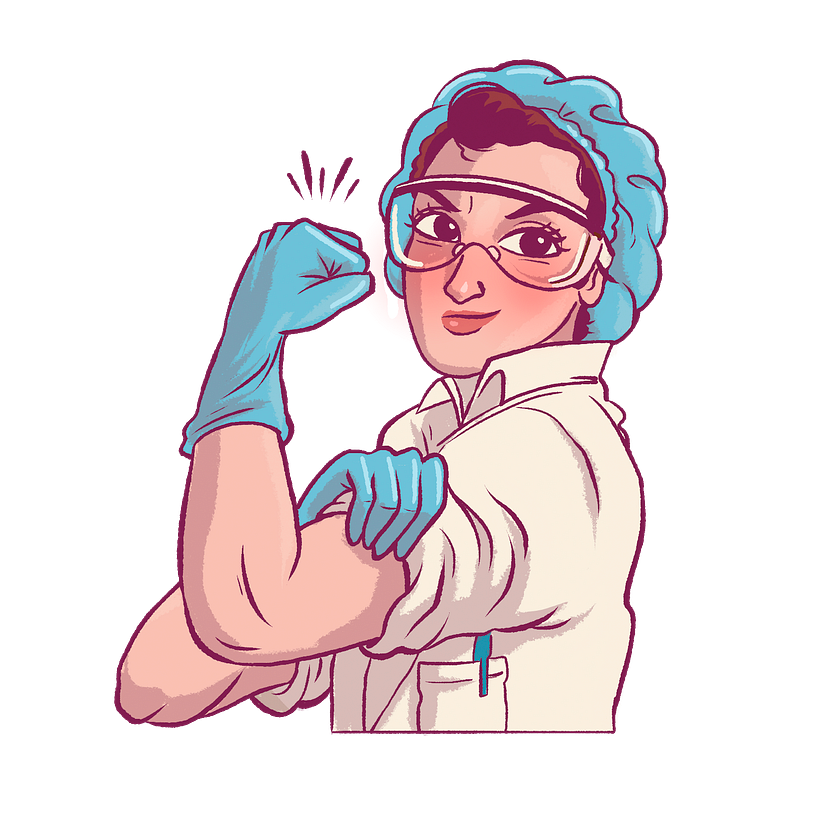 Ilustração para o livro - cientistas feministas