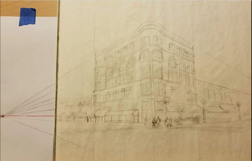 First drawing to help find VP's and get familiar with the building features.