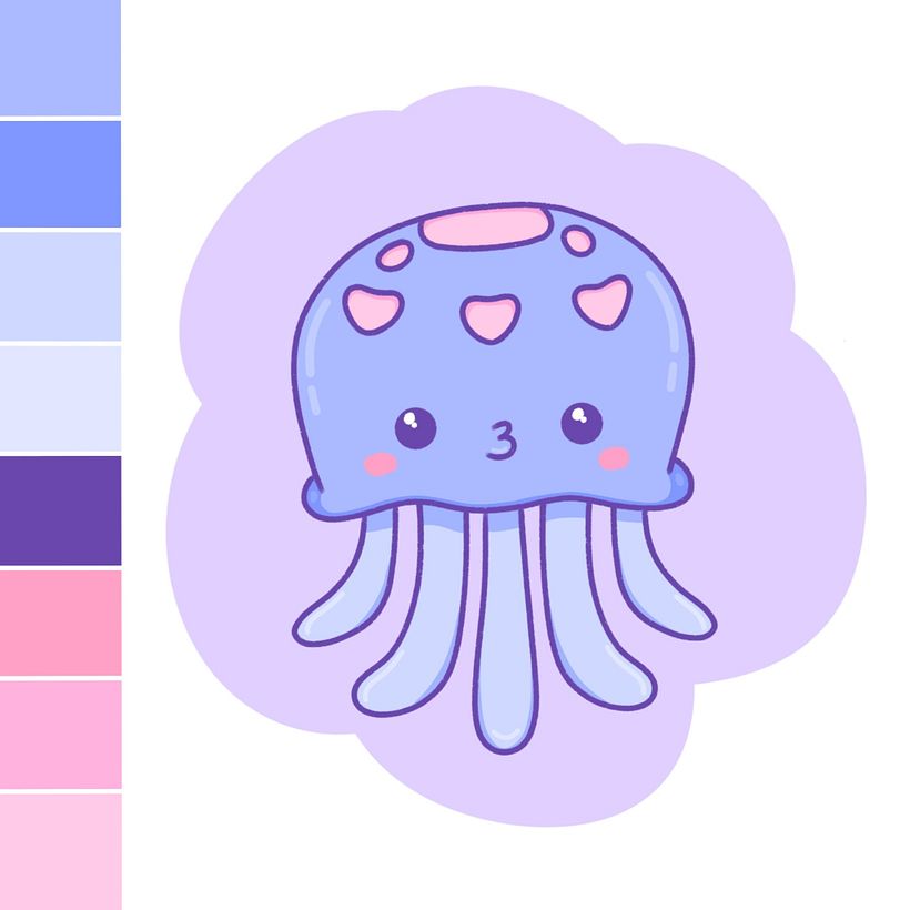 Working with a color pallet