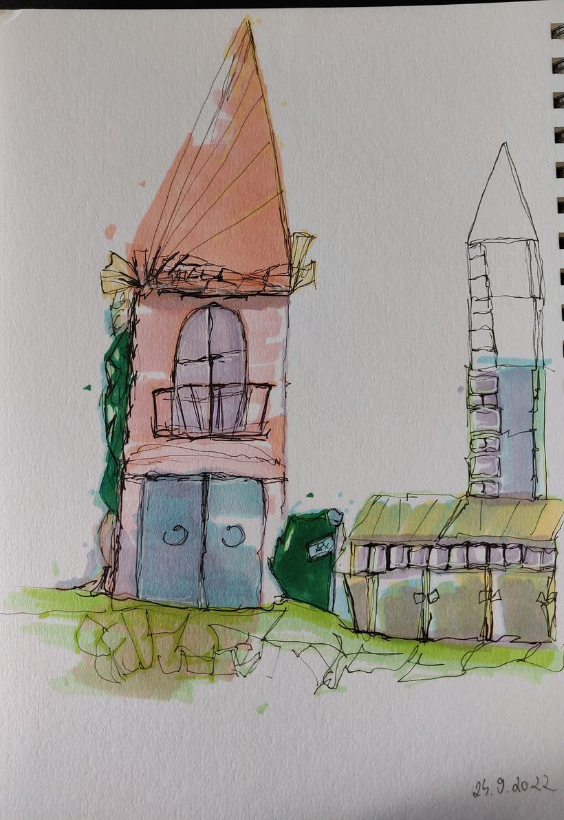 My project for course: Expressive Architectural Sketching with Colored Markers 1