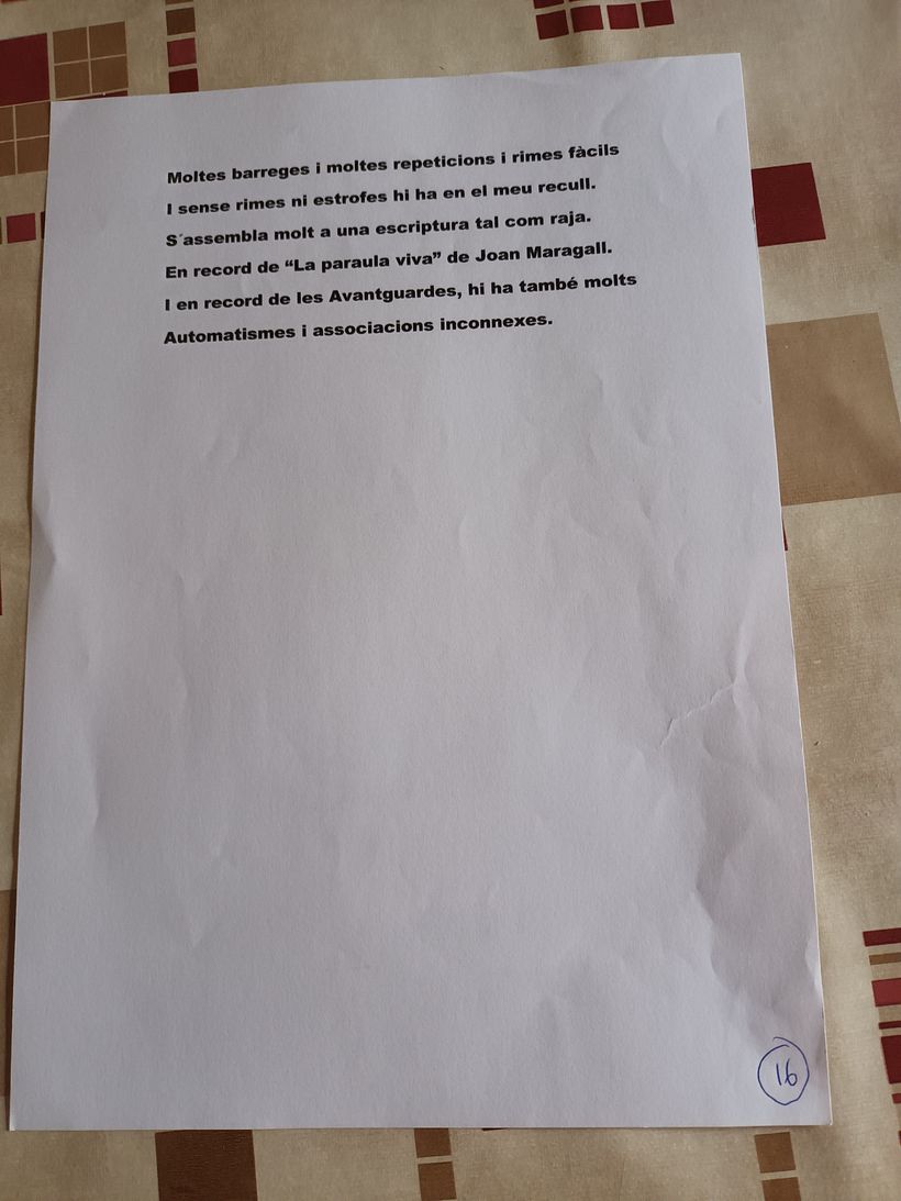El meu proyecte es un recull de poemes titulat ABSENCIES i amb el pseudonim de Lluna Minvant.