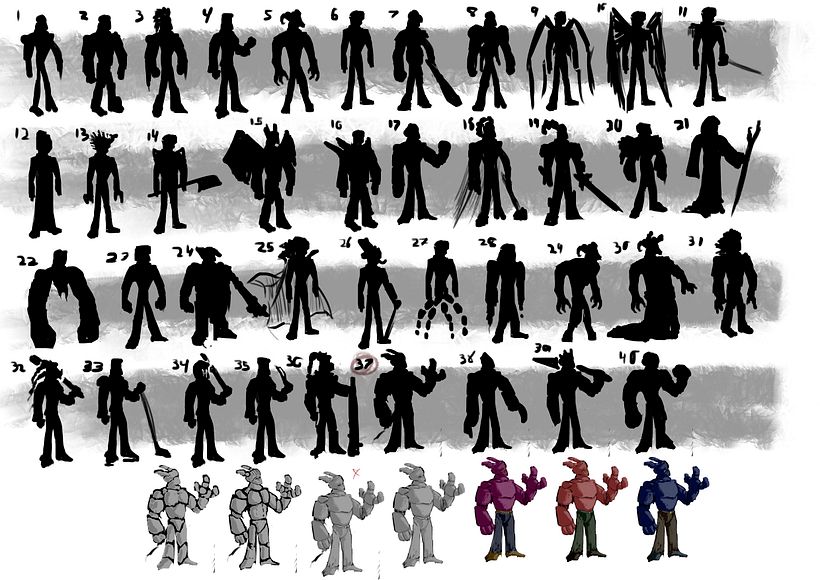 Antagonist silhouette search