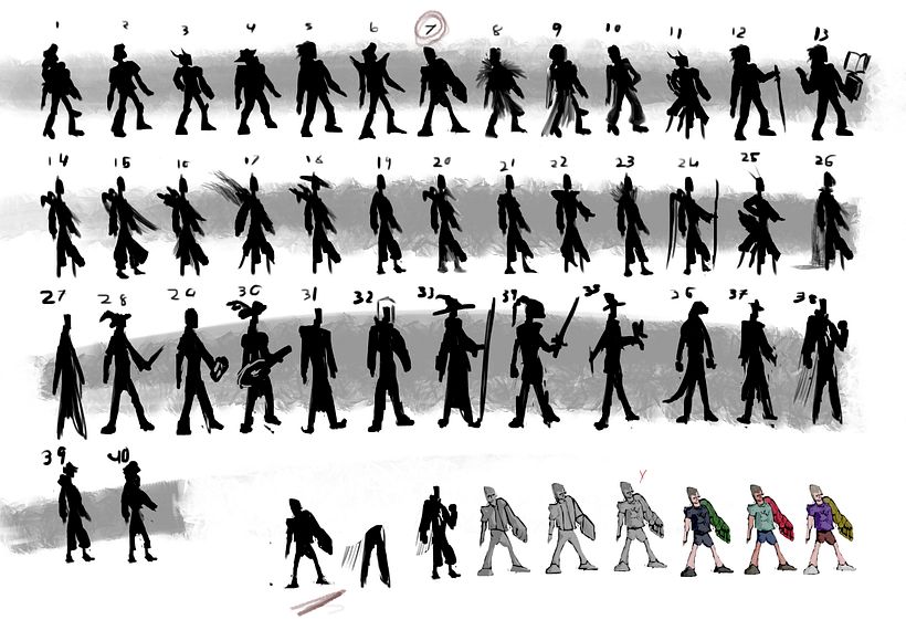 Protagonist silhouette search