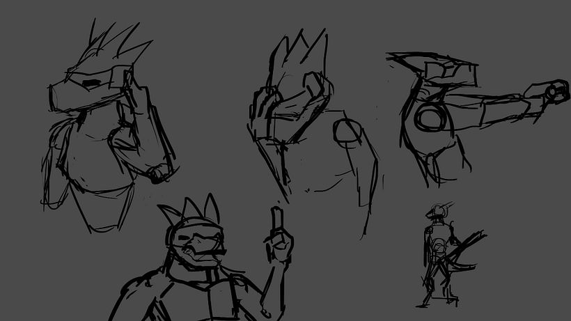 Protagonist expresions and acting