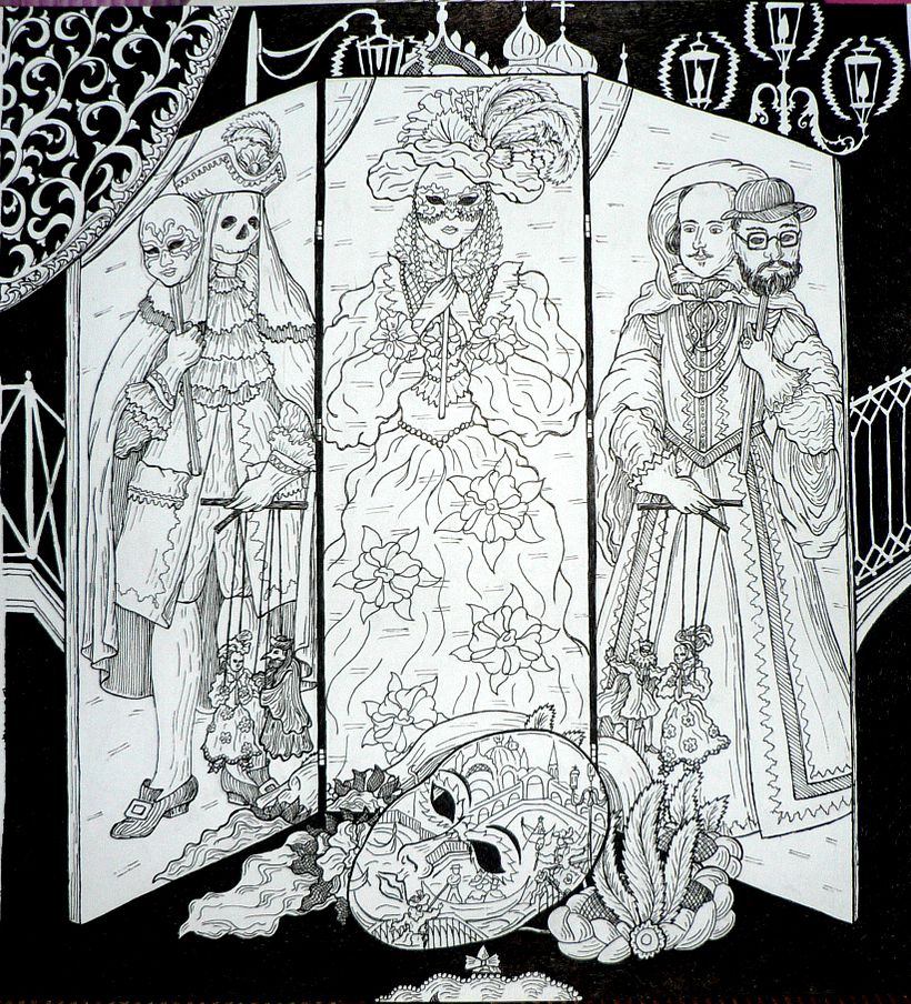 Black and White Marker drawings 1