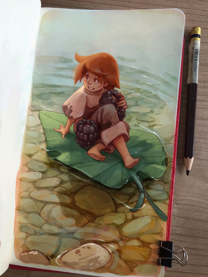 Sketchbook drawings, Procreate colors. 3