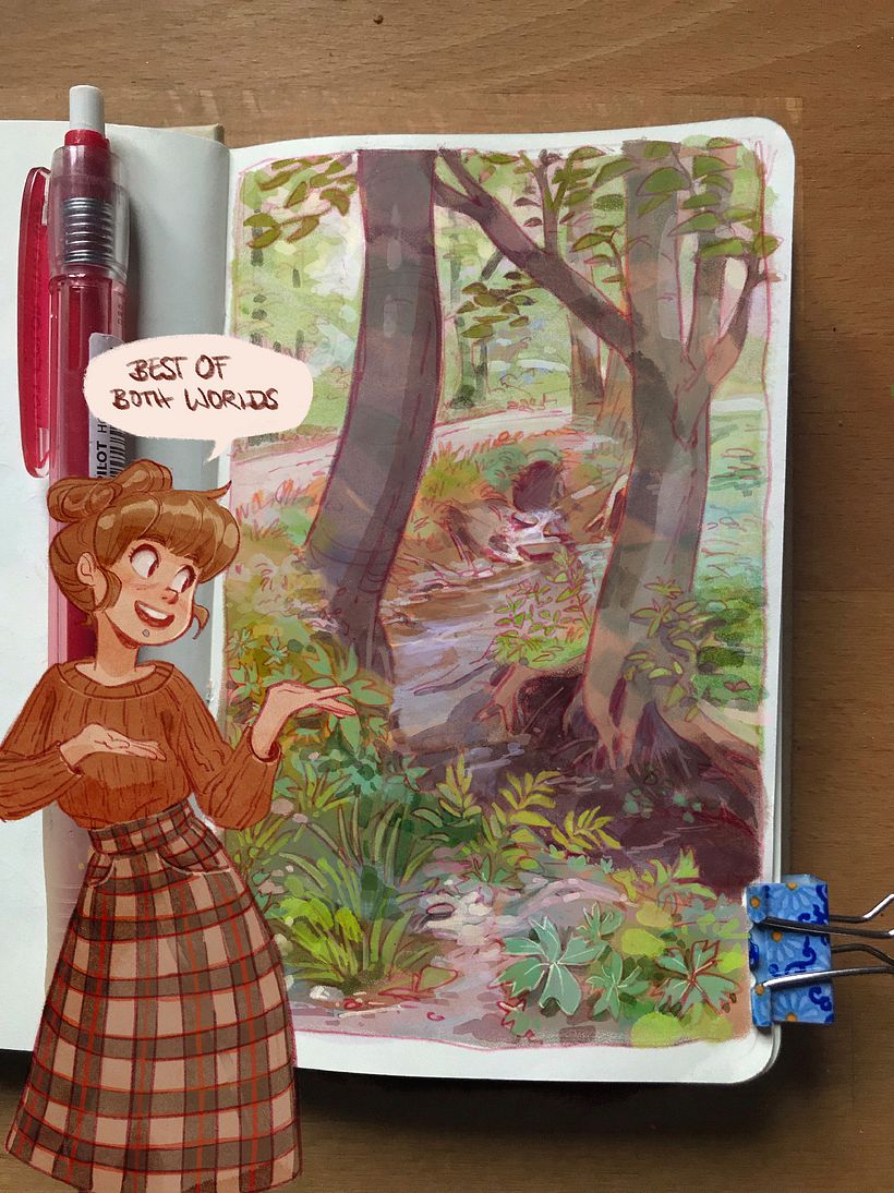 Sketchbook drawings, Procreate colors. 10