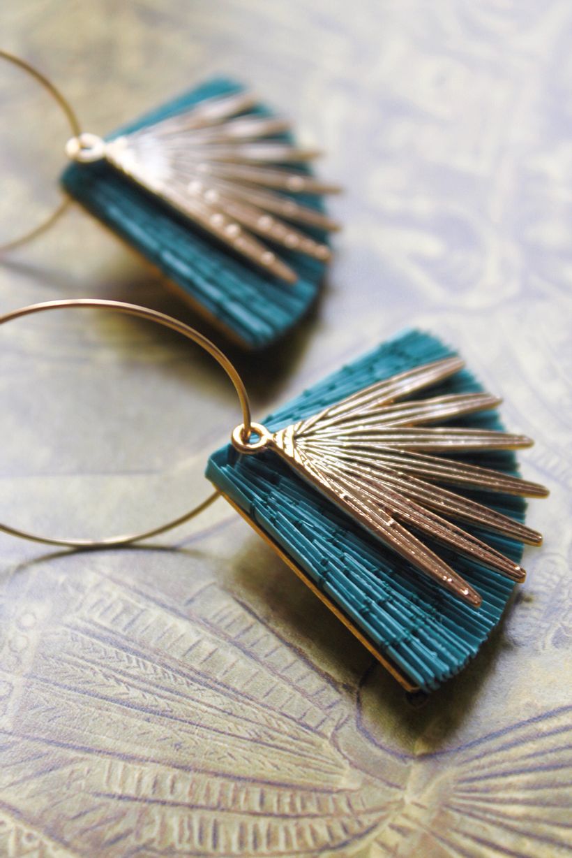 Boucles d'oreille modèle Créoles / collection EGYPTE