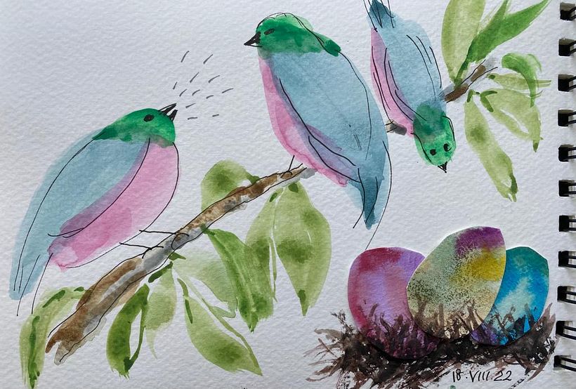My project for course: Creative Watercolor Sketching for Beginners 10