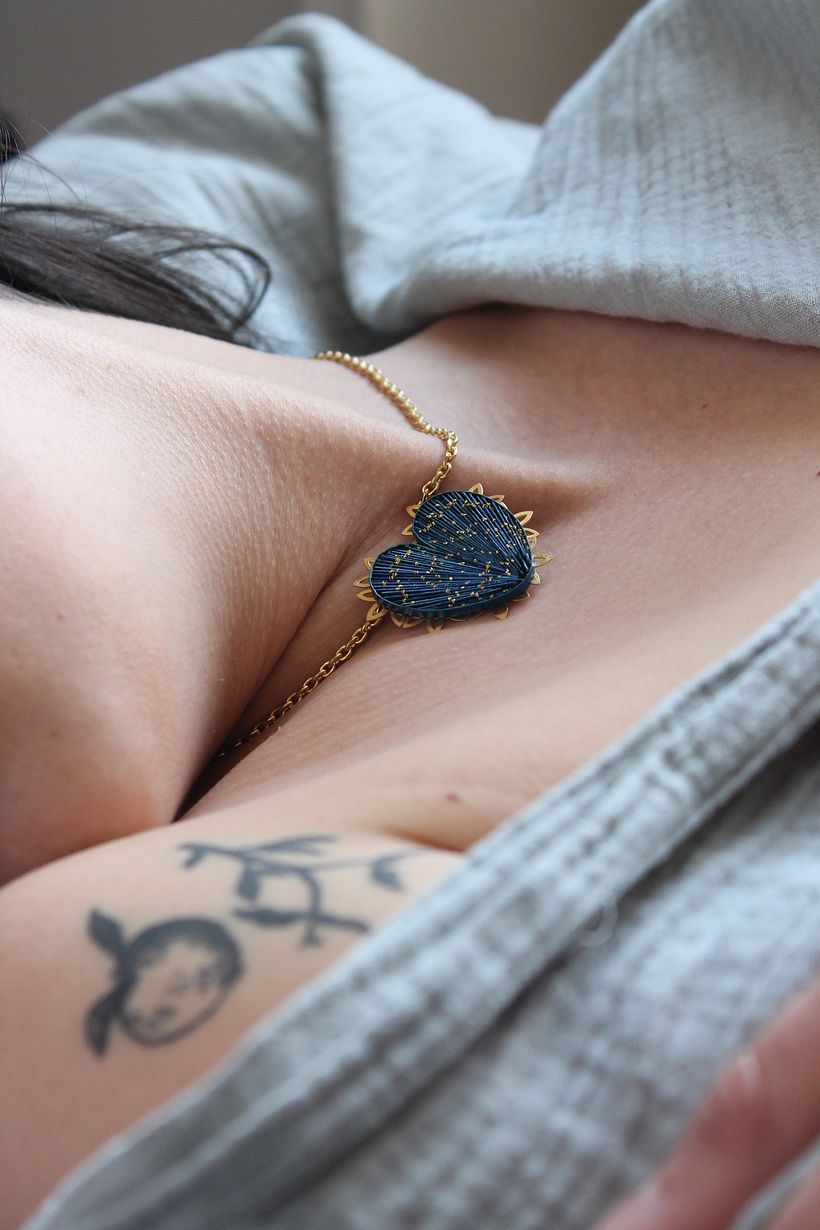 Collier le cœur de l'océan / collection Cœur