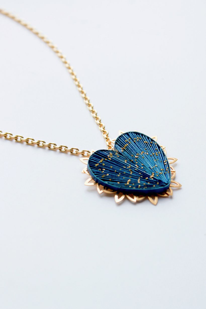 Collier le cœur de l'océan / collection Cœur