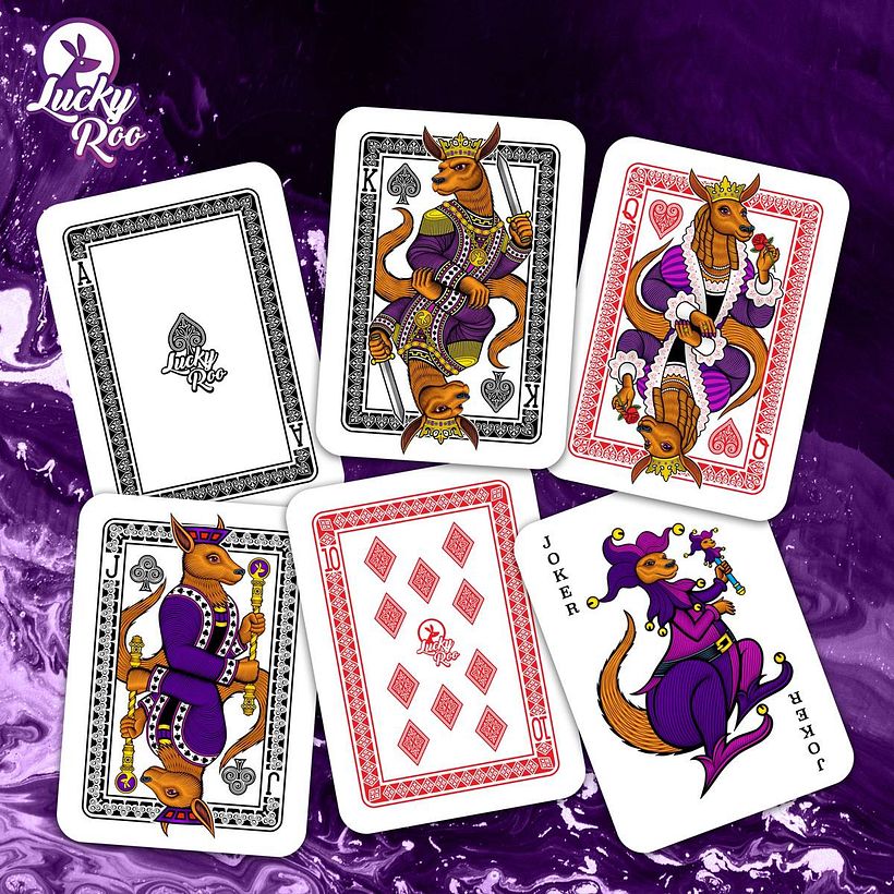 This is an NFT playing card project that I did for Lucky Roo.  
