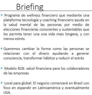 Meu projeto do curso: Naming: Plataforma wellness financiero  2