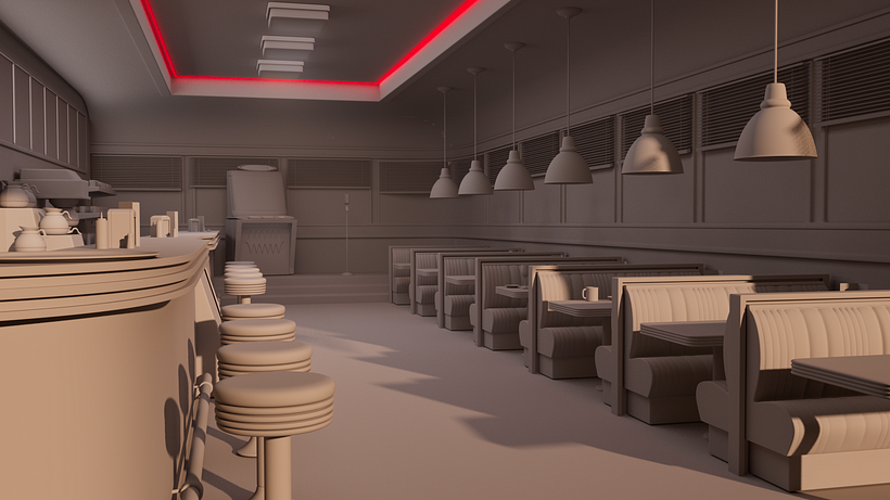 Retro American restaurant 2