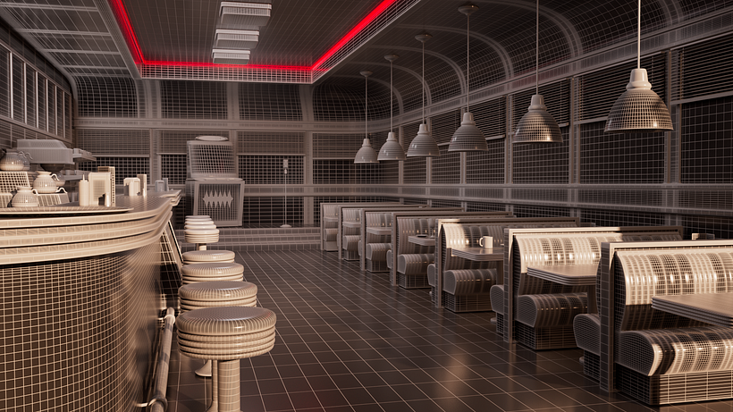 Retro American restaurant 3