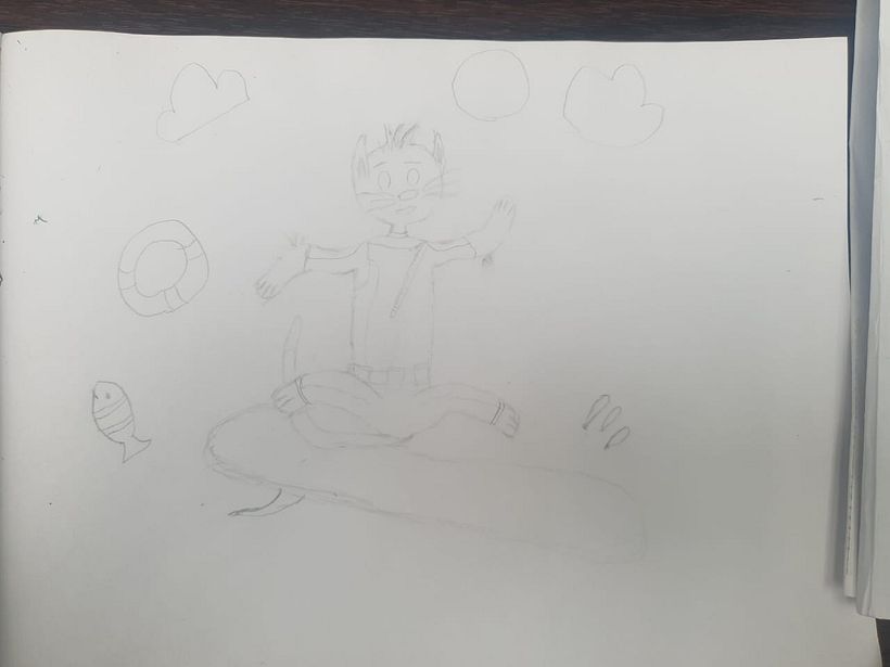 mi boceto , fue un poco complicado por que tenia mucho que no dibujaba pero fue un reto genial.