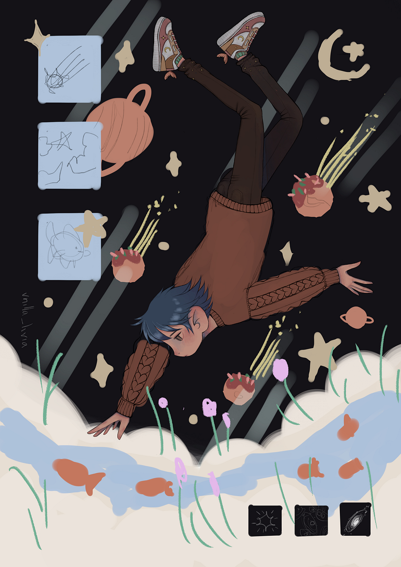 Mi proyecto del curso: Ilustración manga con Procreate - Illustration traditionnelle