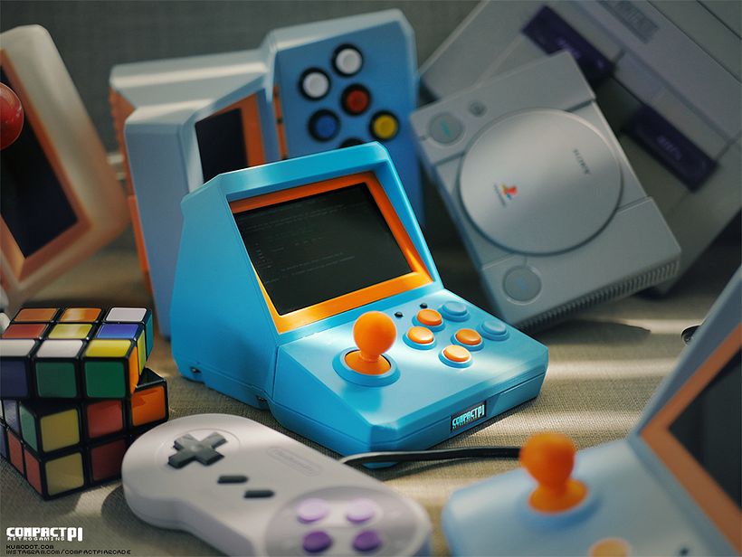 CompactPi - Portable 3DPrinted Arcade 2