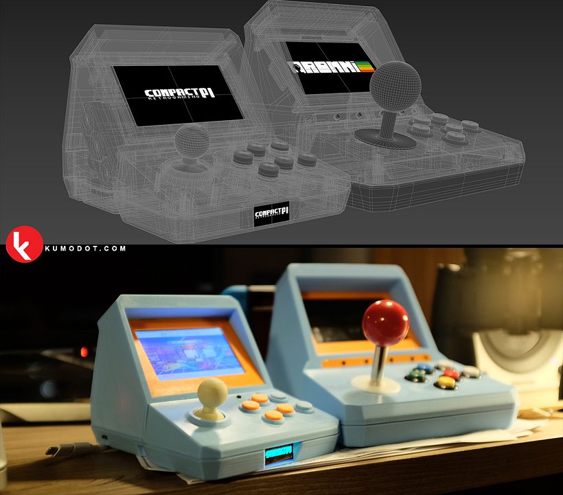 CompactPi - Portable 3DPrinted Arcade 4