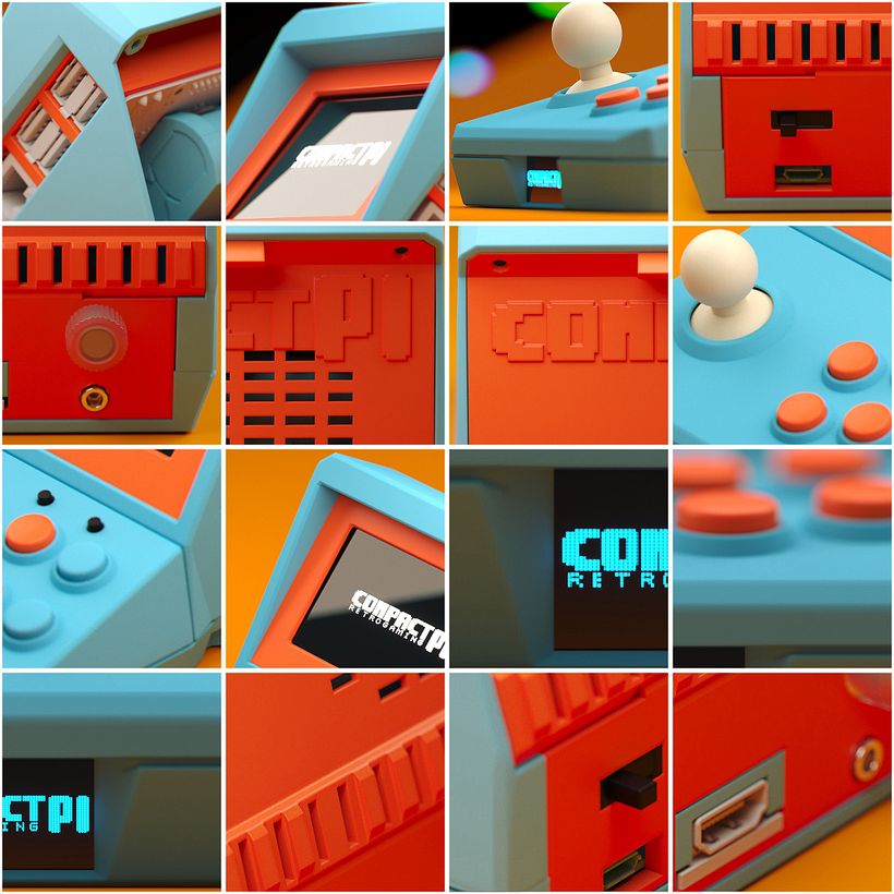 CompactPi - Portable 3DPrinted Arcade 5