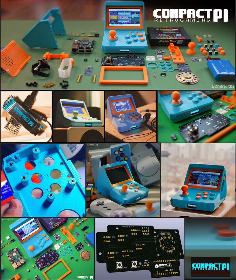 CompactPi - Portable 3DPrinted Arcade 11