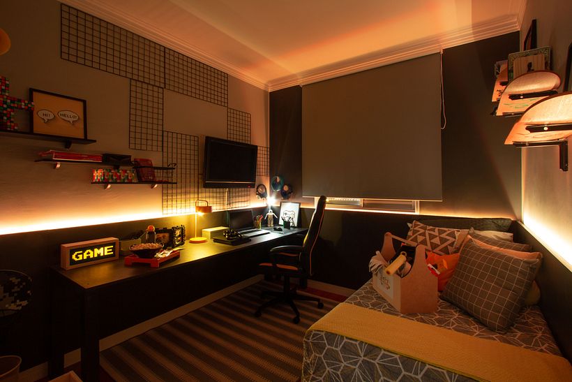 Um quarto infantil para um mundo gamer. São Paulo/SP 1