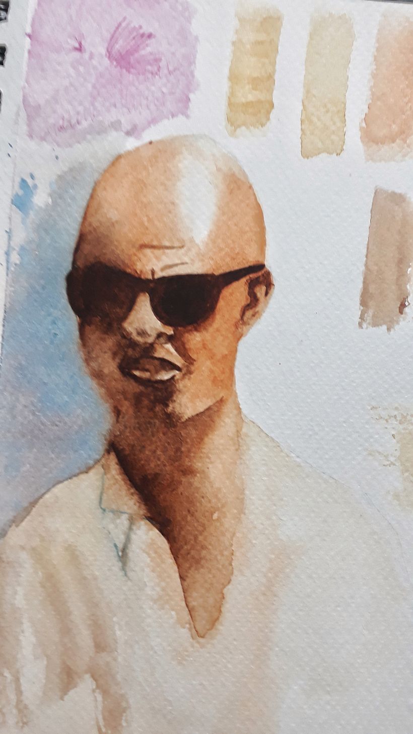 Meu projeto do curso:  Sketching de pessoas em aquarela 6