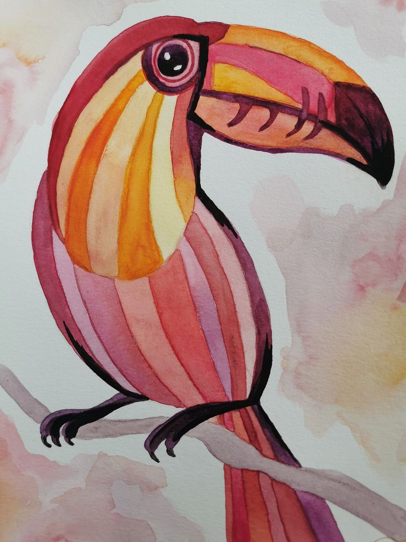 My project for course: Experimental Watercolor Techniques for Beginners - Tradycyjna ilustracja