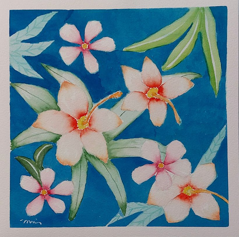 My project for course: Negative Watercolor Painting for Botanical Illustration 3