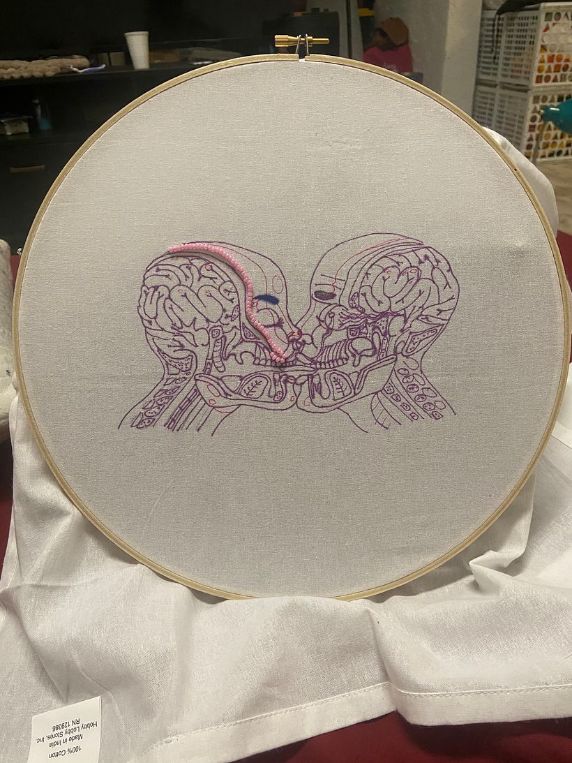 My project for course: Beaded Embroidery Portraits 1