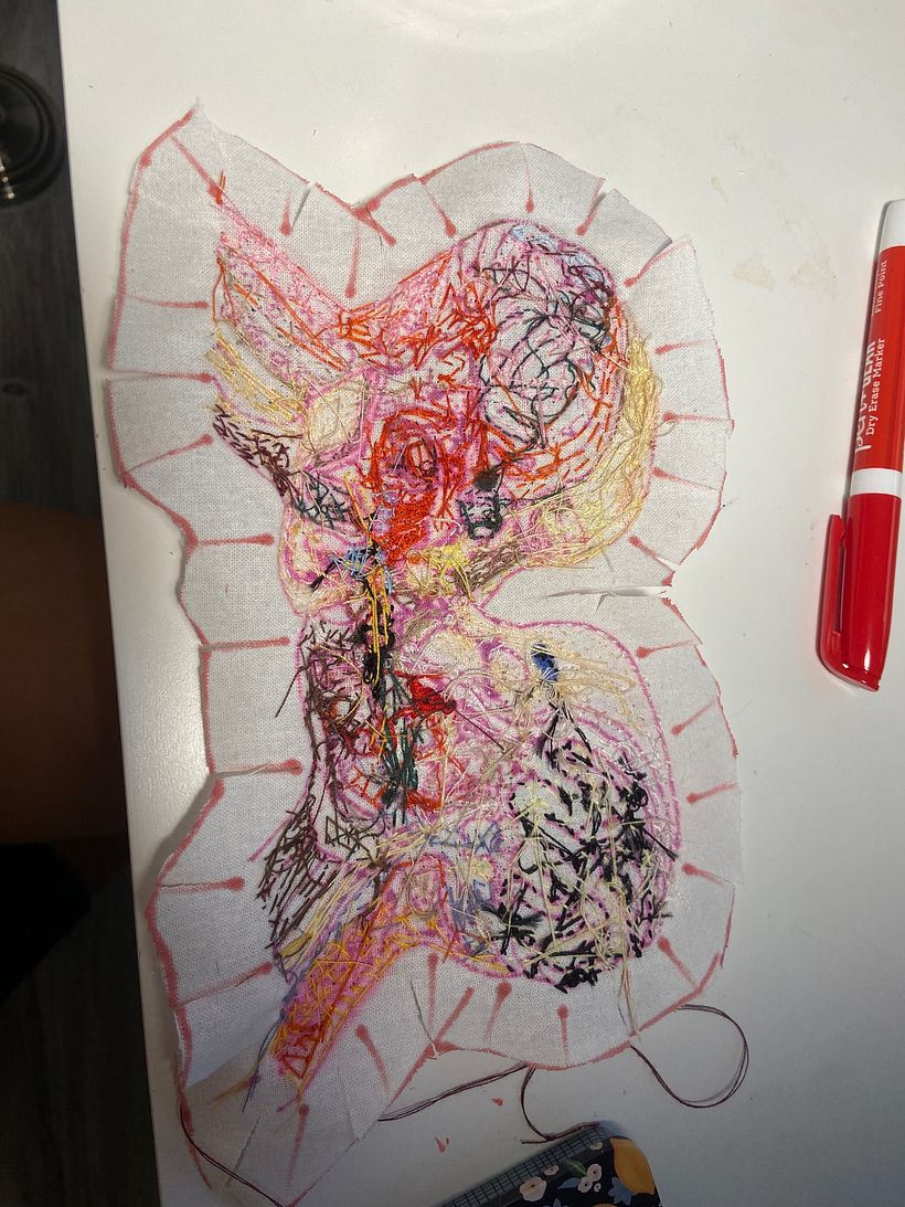 My project for course: Beaded Embroidery Portraits 6