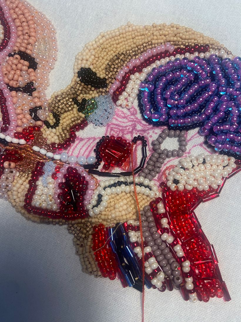 My project for course: Beaded Embroidery Portraits 4