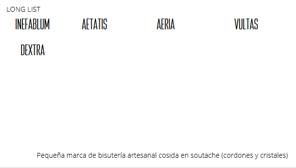 Long list 4/4