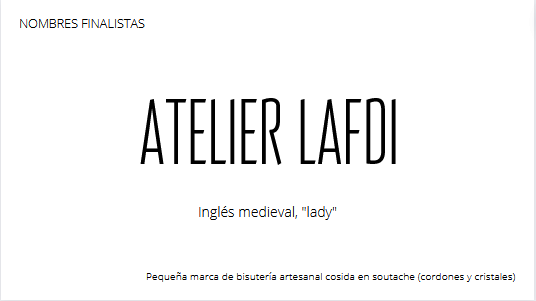Nombre finalista 1/4