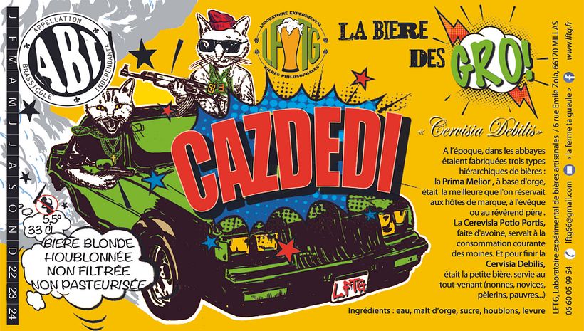 Creation d'une etiquette de bière (de notre gamme évidemment!)