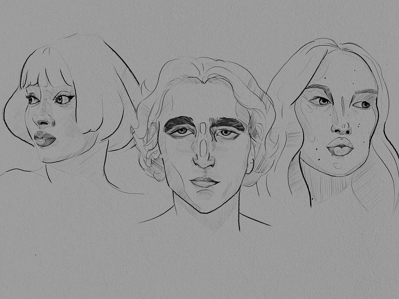 My project for course: Portrait Sketchbooking: Explore the Human Face 4