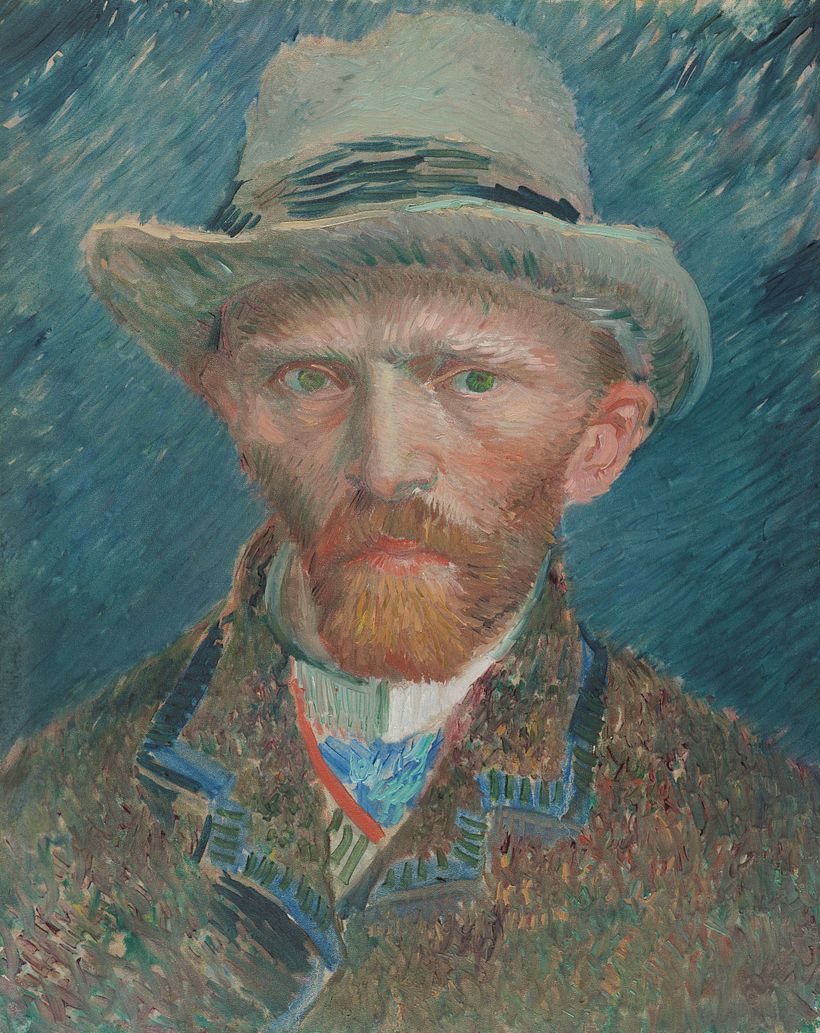 "Selbstporträt" (1887) von Vincent van Gogh, über Rijksstudio.